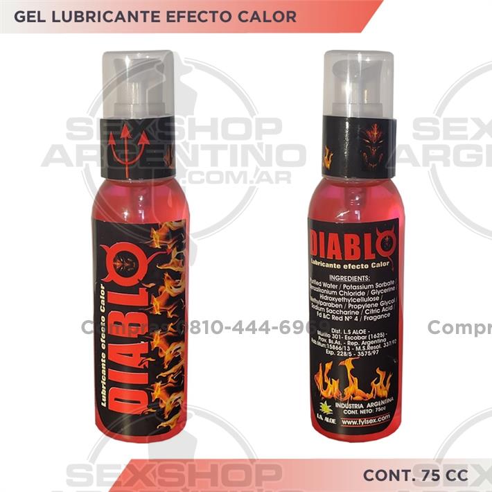  - Gel lubricante efecto calor DIABLO 75cc